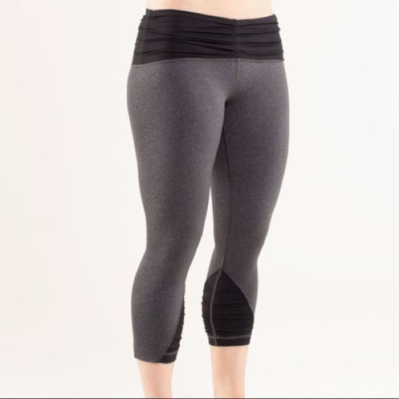 Lululemon Embrace Crop Heathered Deep Coal… - Picture 2 of 11